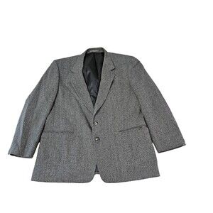 Mappelli De Milano Men's 75% WGrey Blazer Two Button Coat Jacket Size 44R